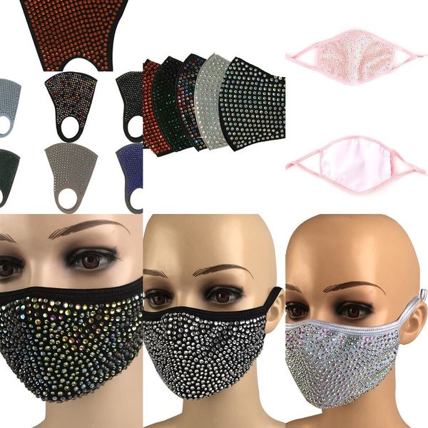 

diamond fashion protective bling bling dustproof mask pm2.5 mouth masks washable reusable tszj