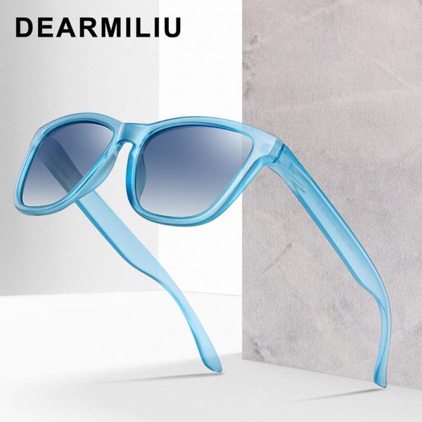 

sunglasses dearmiliu 2021 polarized multicolor transparent frame for men and women lentes de sol 3332, White;black