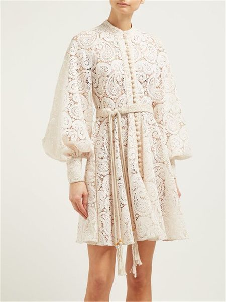 

вырез lace суд фонарь рукава высокой талией платье, Black;gray