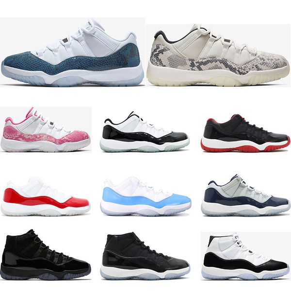 

2021 basketball shoes 11s snakeskin light bone orange trance bred concord 45 gamma blue 11 women mens trainers sports sneakers size 5.5-13