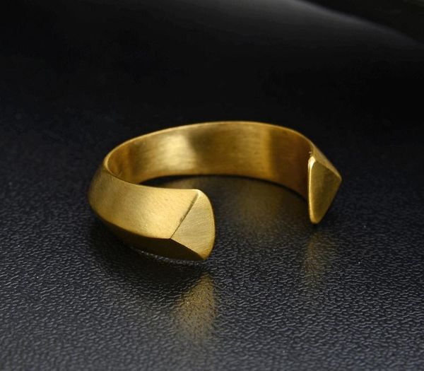 

New Designer Men's Ring movement Vintage Opening couple band rings,Stainless steel fashion Punk ring ring for11