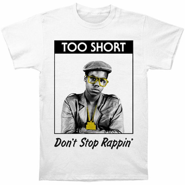 

too short men's don't srappin' t-shirt white harajuku hip hop tee shirt