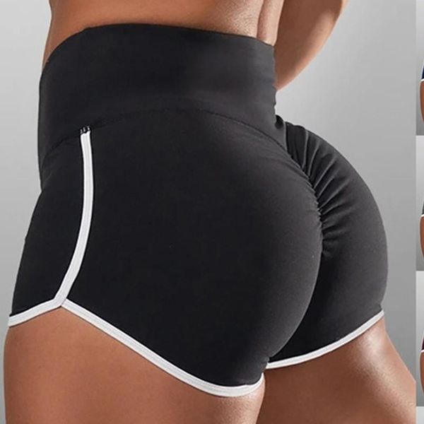 

duobla shorts women short pants high waist summer shorts womens clothing 2020 biker shorts casual black elastic tight, White;black