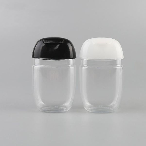 

30ml hand sanitizer bottle pet plastic half round flip cap bottle children s carry disinfectant hand sanitizer bottle