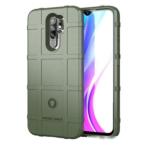 

full coverage luxury 3d box super armor phone case for redmi 9 cover shockproof silicone tpu cover