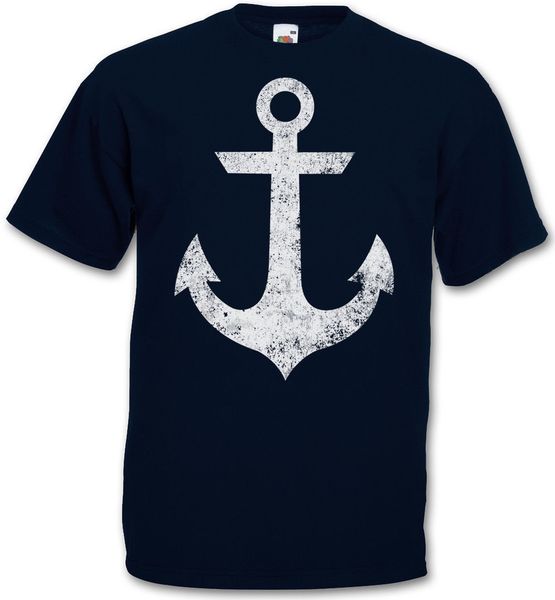 

oldschool якорь vintage logo iii t shirt - sailor nautical татуировки stern t-shirt личность высокого качества