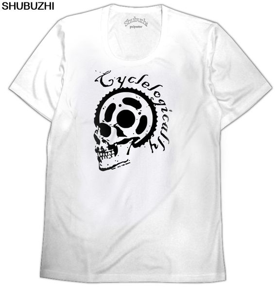 

cyclelogically цикла skull t-shirt tee cyclinger джерси забавный подарок на день рождения 123t новая мода мужские футболки с коротким рукаво