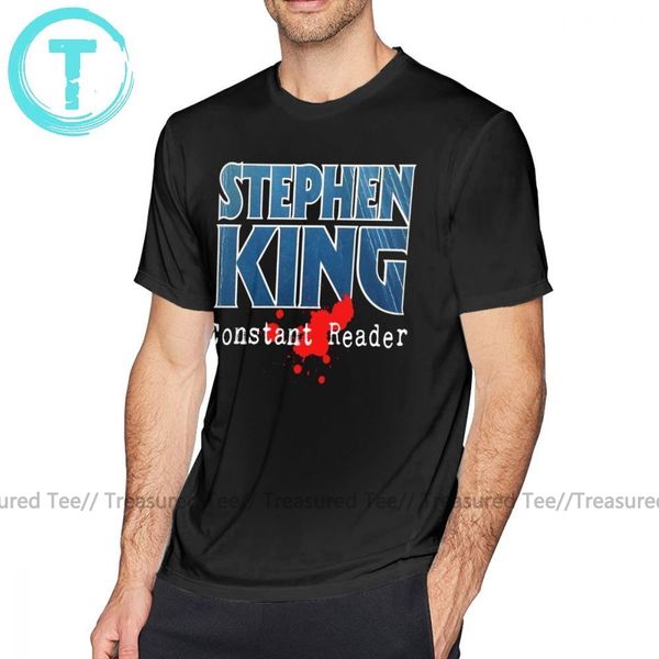 

стивен кинг тенниска стивен кинг constant считыватель t-shirt xxx печатается tee shirt короткие рукава классический человек хлопок смешные t