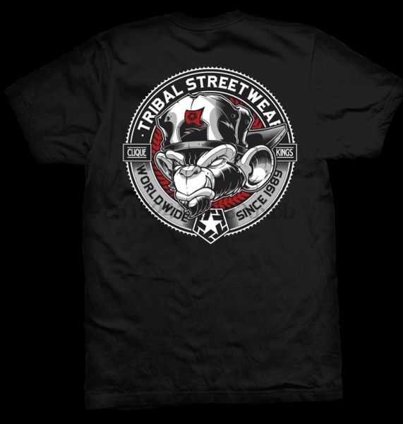 

tribal механизм оригинал monkey t-shirt tee чёрное blackmen футболка top