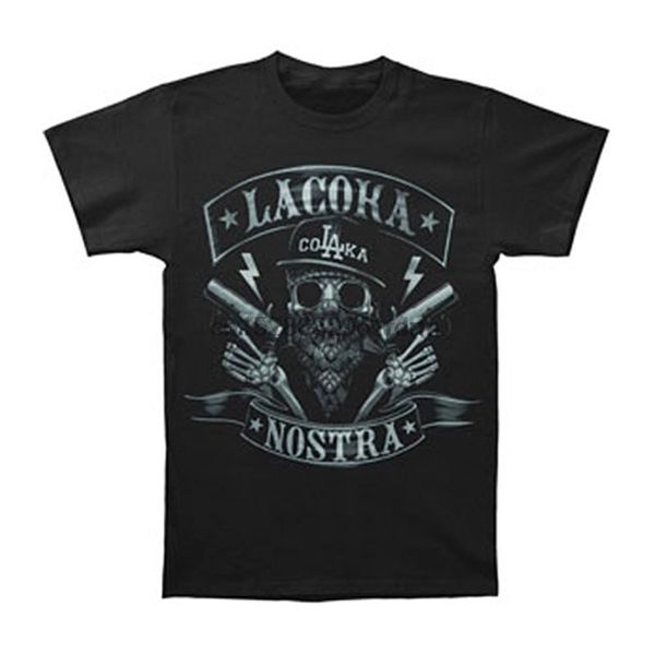

clothing la coka nostra mens airbrush t shirt black