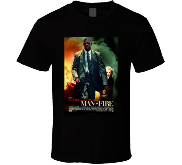 

new man on fire classic action men's t-shirt clothing size s-2xl fashion classic tee shirt