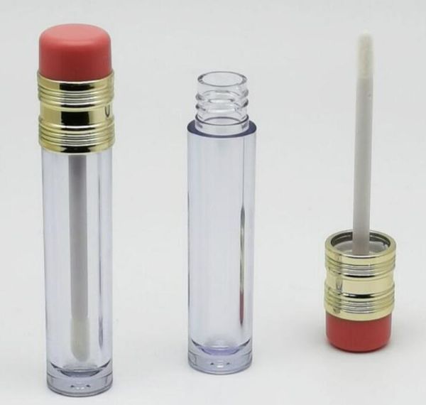 DIY Pencil Shape MINI Clear Lip Gloss Tubes Plastic Empty Lip Gloss Tube Lip Balm Tubes Refillable Lipgloss Bottles Containers Packaging