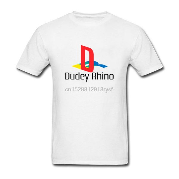 

dudey rhino playstation t shirt men tees man cotton tee shirt 2019 summer fashion