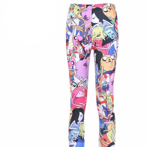 

горячие моды sexy pirate galaxy задыхаются приключения время цифровой печати ball bro leggings для женщин, Black