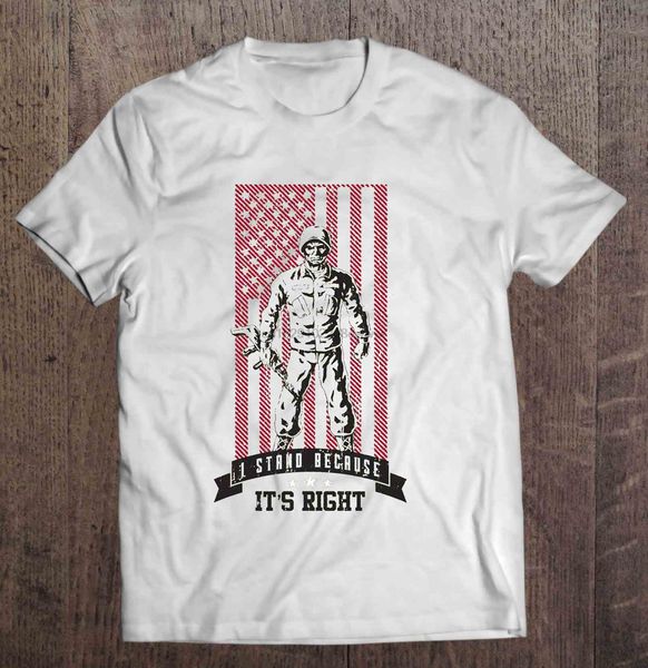 

men t shirt i stand because it s right women t-shirt