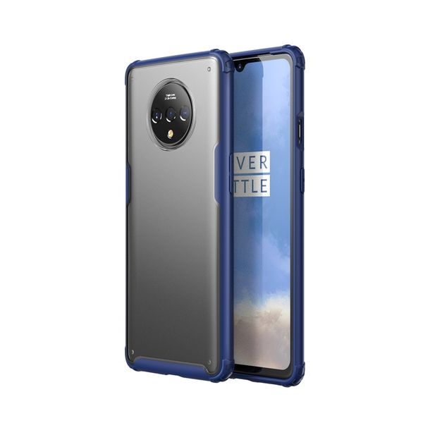 

shockproof transparent hybrid silicone phone cases for oneplus 7t frosted clear soft back case with rubber tpu bumper
