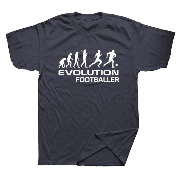 

evolution of footballer men t shirt funny short sleeve o neck men t-shirt cotton men clothing