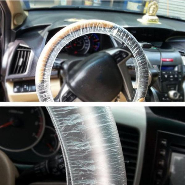 

100/250pcs car universal disposable plastic steering wheel cover waterproof automobile universal disposable steering wheel cover