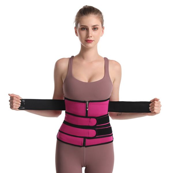 

body shaper slimming abdomen belt sweat waist belt women waist trainers corset tummy body shaper fitness modeling strap trainer, Black;gray