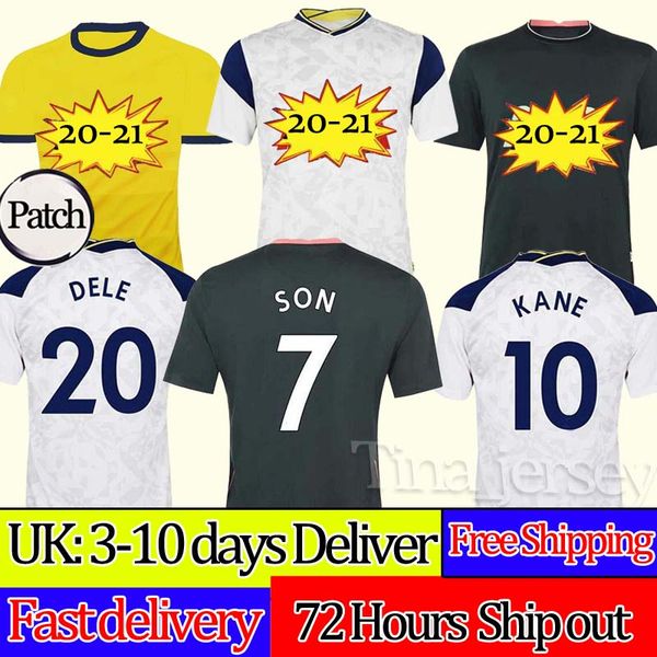 

men + kids kit 20 21 kane son bergwijn ndombele soccer jerseys 2020 2021 lucas dele tottenham jersey football kit shirt lo celso home dier, Black;yellow
