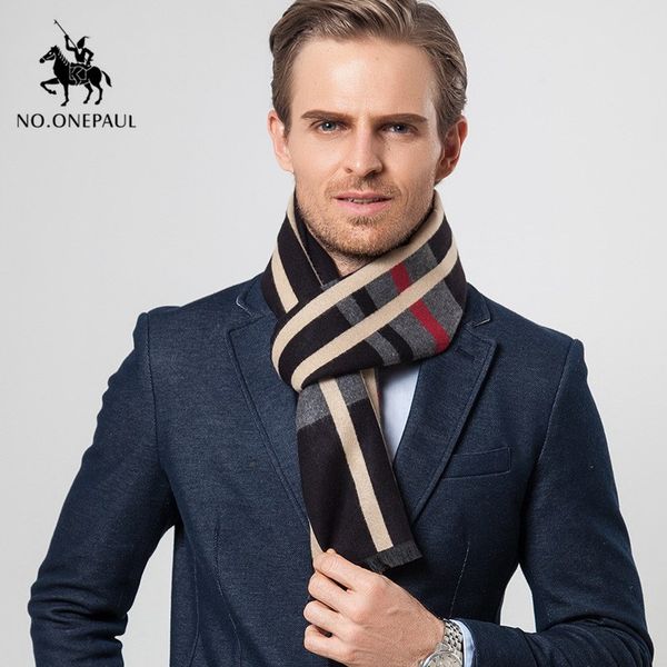

scarves no.onepaul men's scarf autumn and winter plaid imitation cashmere casual warm business bib men, Blue;gray