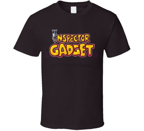 

2020 inspector gadget 80 cartoon t shirt brown shirt for man hipster o neck causal cool short sleeves cotton t shirt