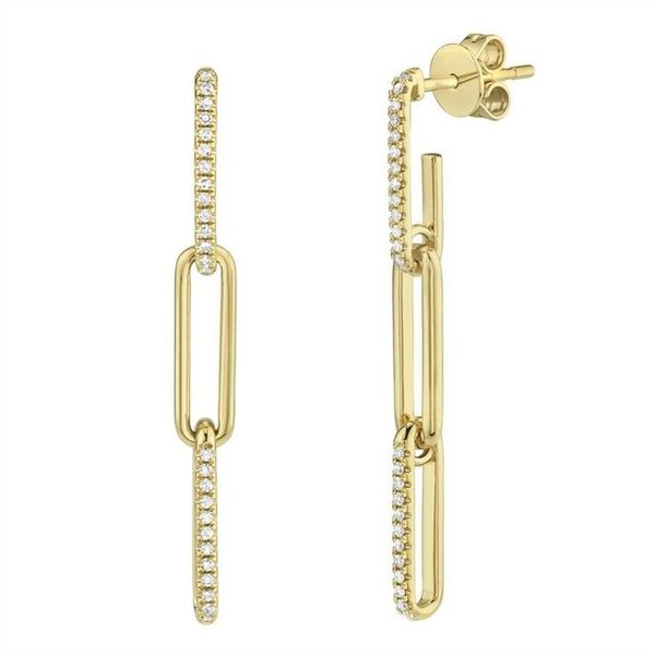 

dangle & chandelier 2021 gold silver color fashion punk long link chain safety pin shape earring for women charm wedding hip hop jewelry