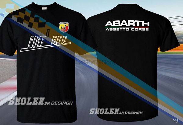 

limited edition team abarth 500 600 racing rally fiat sport emblem t-shirt