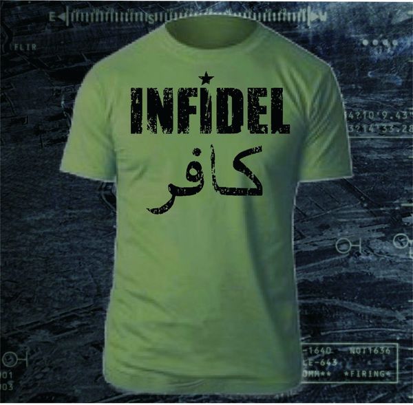 

2019 new men's infidel proud american usa military ar-15 marines navy air force army t-shirt wt tee shirt