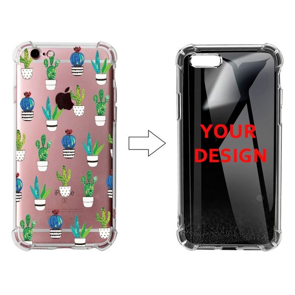 

custom airbag dropproof cell phone protective shell for iphone 9 9 plus soft tpu transparent cover uv printing