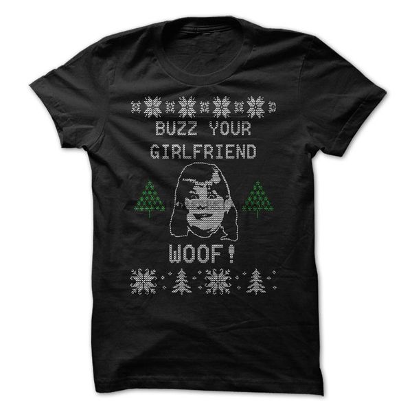 

buzz your girlfriend woof t shirt design for the home alone christmas movie fans