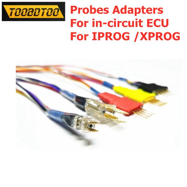 

without soldering 5pcs/set probe adapters for in-circuit ecu cables works for iprog/xprog probes adapters car diagnostic cable