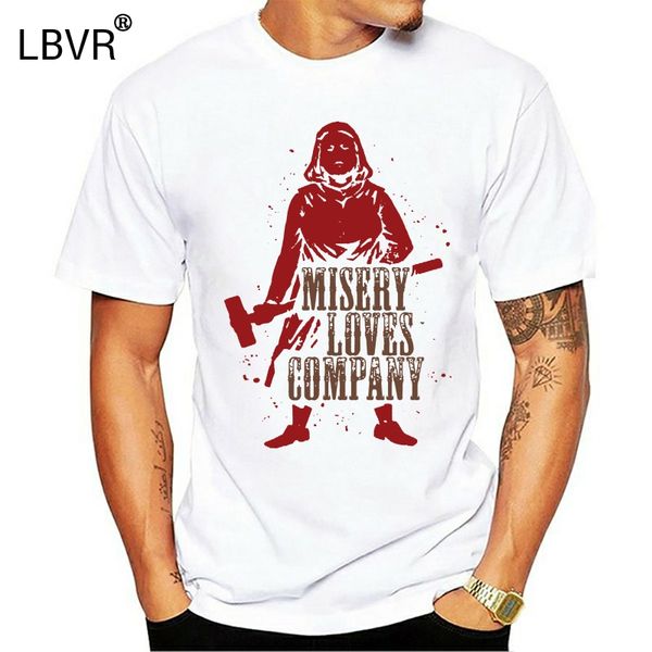 

misery loves company t-shirt unisex хлопок взрослых уилкс стивен кинг размеры new смешной tee shirt