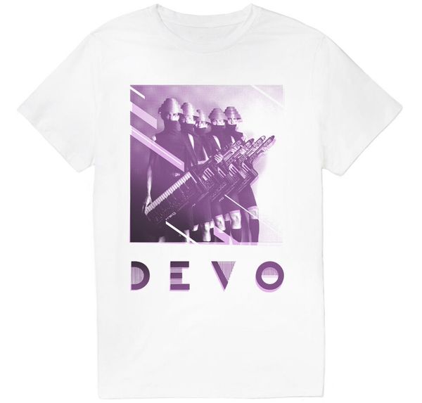 

devo new wave punk rock mens white graphic t-shirt new s m l xl 2xl 3xl 3xl 3xl oversized tee shirt