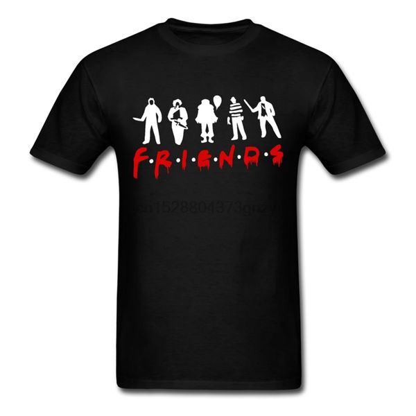 

funny friends halloween horror scary nightmare mens t-shirt plus sizes homme plus size tee shirt