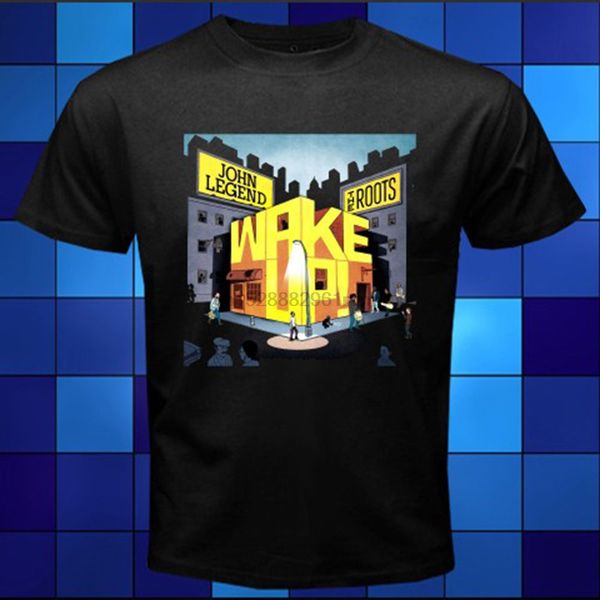 

new the roots wake up rap hip hop music black t-shirt size s m l xl 2xl 3xl print summer tees