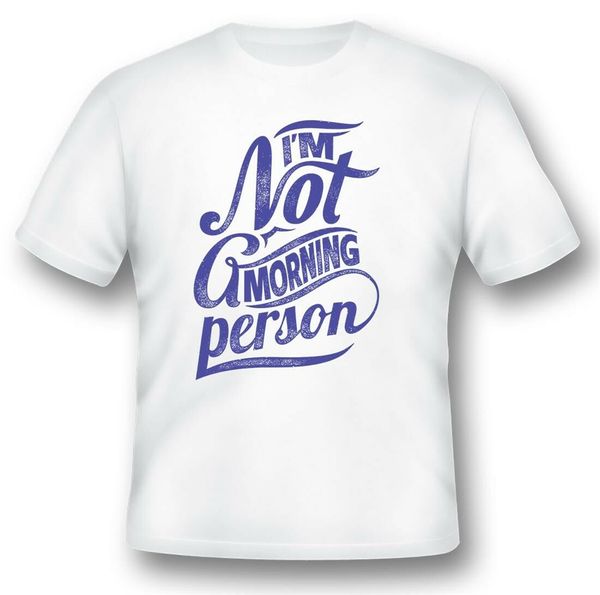 

im not a жаворонком синий черный или белый tee summer tee shirt