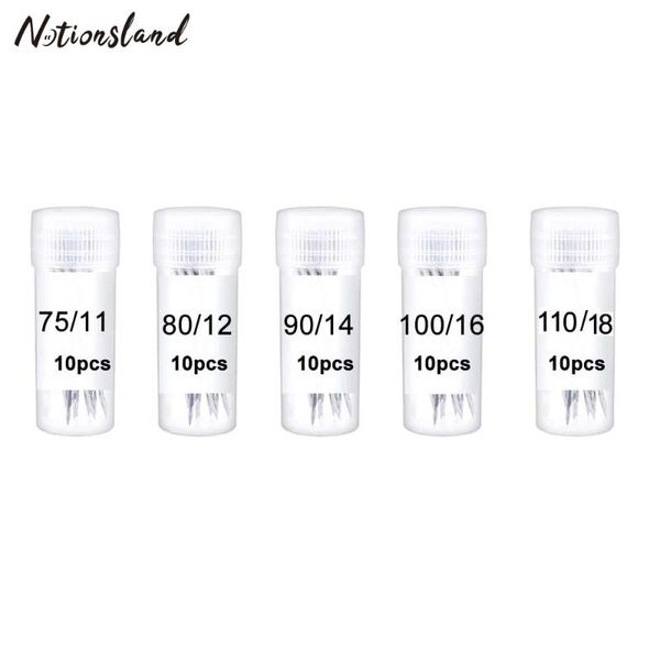 

50pcs household sewing machine needles 75/11 80/12 90/14 100/16 110/18 universal needles for jeans&general fabrics sewing tools, Black