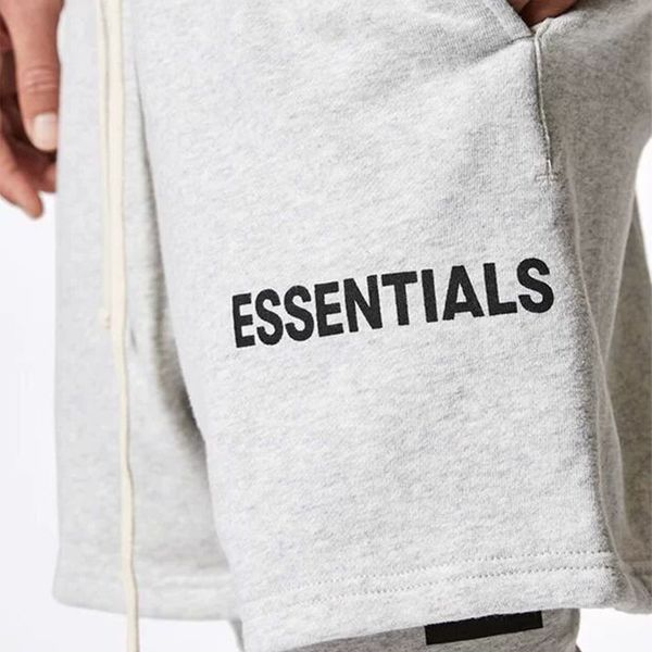 

fashion flow fear of essentials god line street high fog fashion shorts drawstring shorts cotton men double casual sisrh, Black