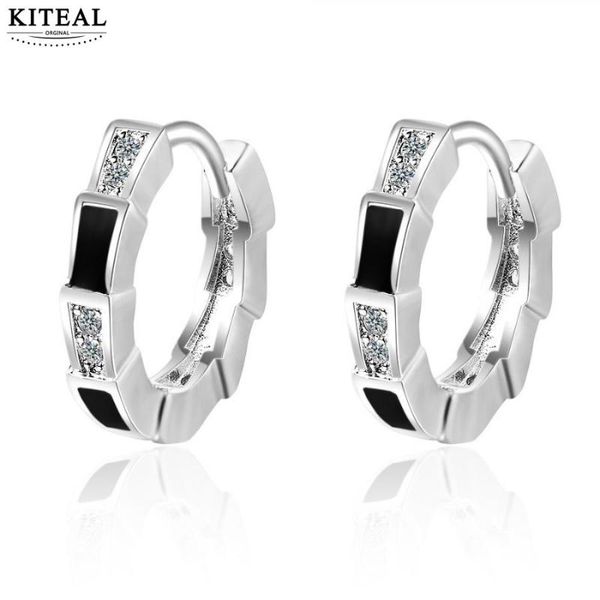 

kiteal 2020 selling xmas gift silver color perfume women hoop earrings circular earring for women wholesale, Golden;silver