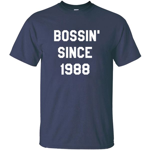 

new arrival customized bossin since 88 tshirt classic female comical men t shirts big size 3xl 4xl 5xl hiphop