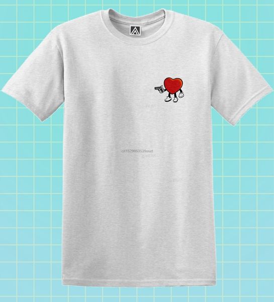 

heart gun t-shirt hipster indie love hurts retro tee badge omg breakup indie top