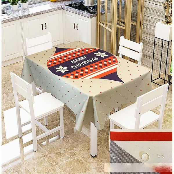 

european style christmas tablecloth tablecloth waterproof and antifouling creative printing table cloth table cloth