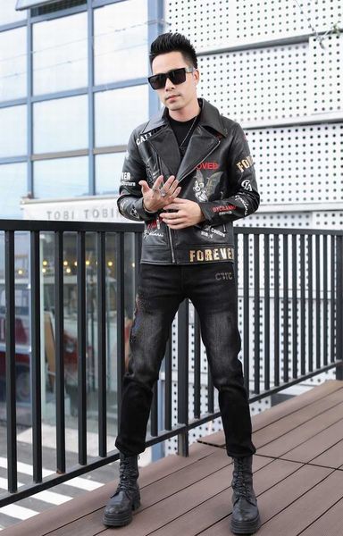 

2020 news fashion luxury designer leather jackets winter faux leather jackets red black pu outwear punk motorcycle slim coat