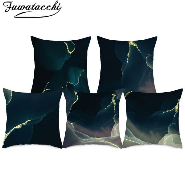 

fuwatacchi geometric crack pillow case cool dark blue color cushion cover for home sofa decorative pillow covers dropshipping