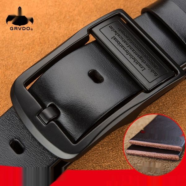 

first layer pure cowhide men's black pin leather lengthened large size fat man first layer pure cowhide beltmen's belt black pinbe, Black;brown