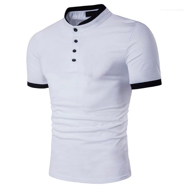 

shirts men mens summer polos plus size natural color polos short sleeve turn-down collar polos designer polo, White;black