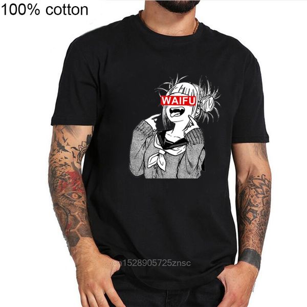 

print himiko toga jap lolita logo shirt homme anime waifu ahegao boys t shirt male waifu camiseta tees waifu for men tees