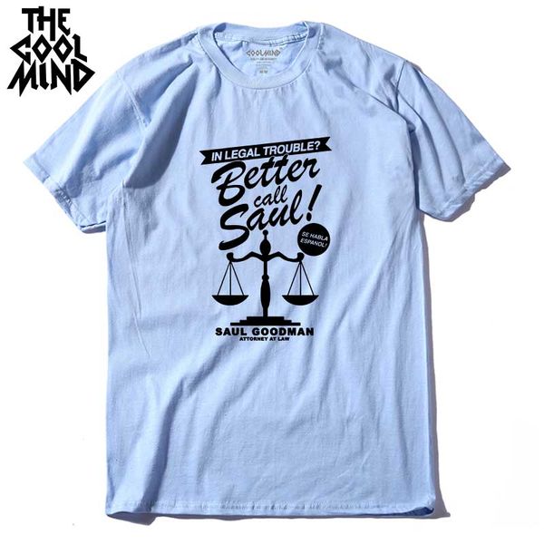 

coolmind be0211a pure cotton short sleeve o-neck better call soul printed men t shirt casual o-neck mens tshirt summer tee shirt