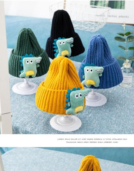 

children's woolen hats for winter girls, warm knitted hats, korean boys' embroidered knitted hats, baby hats, Blue;gray